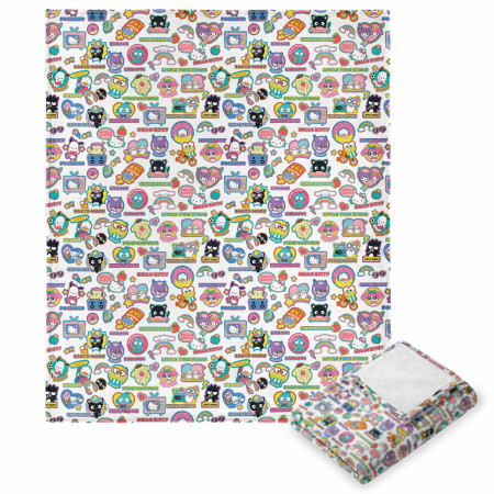 Hello Kitty and Friends Sticker Silk Touch Throw Blanket 50" x 70"
